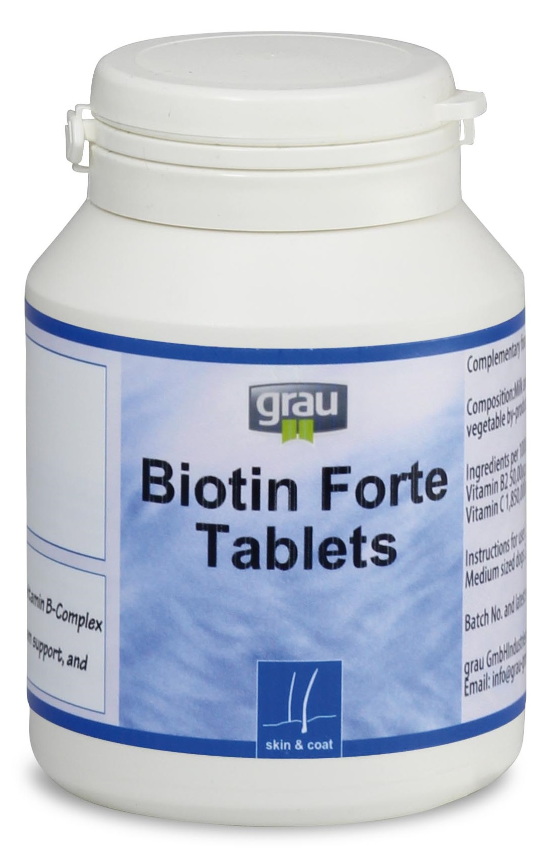 GRAU Biotin Forte Tablets - papildbarība suņiem un kaķiem 100 tab.